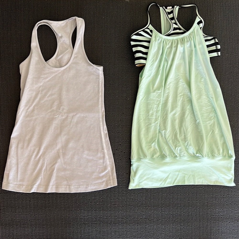 Lululemon workout/yoga top- bundle of 2